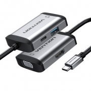 威迅 四合一扩展坞（USB3.0+HDMI+VGA+87W PD快充)