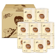 京东PLUS会员： 清风 本色卷纸 4层145克27卷 *2件