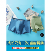 智慧鸭 男童纯棉平角内裤4条装（100~150码）多款