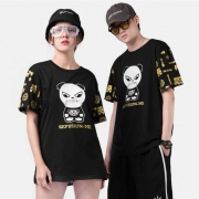 VENSUP 男 烫金纯棉 半袖T恤