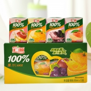 汇源 果汁100%精品礼盒混合装200ml*12*2件