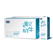 君乐宝 遇见奶牛纯牛奶 原味 250ml*12*4