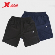 特步短裤男运动短裤男夏季跑步服健身服饰速干裤子舒适透气裤子男FS 黑色 L