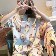 仙之仪 女士短袖短裤套装
