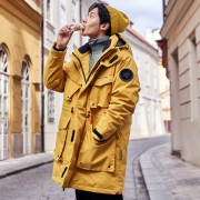 31日0点：GXG GA111003G 男士连帽工装羽绒服