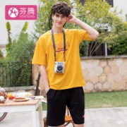 芬腾 M98122002 男士短袖家居服套装