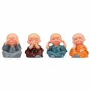 易尚品 四不小和尚 汽车摆件