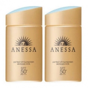 25日10点：SHISEIDO 资生堂 安热沙小金瓶防晒露SPF50+PA++++ 60毫升 2件装