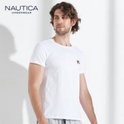 Nautica 诺帝卡 40S精梳棉男士弹力短袖T恤 4色