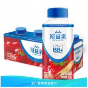 蒙牛 冠益乳 小蓝帽燕麦草莓味酸奶 250g*4瓶 *3件
