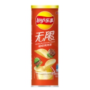 Lay's 乐事 无限薯片嗞嗞烤肉味104g罐装 *3件