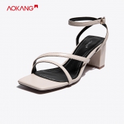 Aokang 奥康 106811039a 女士一字式凉鞋