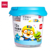 得力  啵乐乐12色彩泥罐装*9件