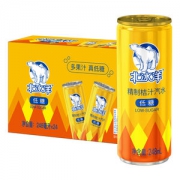 北冰洋 四倍果汁含量 低糖桔汁汽水 248ml*12听