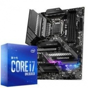 intel 英特尔 酷睿 i7-10700K 盒装CPU处理器 + 微星 MAG Z490 TOMAHAWK 战斧导弹主板 板U套装