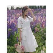 茵曼 18921021082 女士文艺纯棉连衣裙