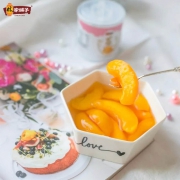 中国十强罐头厂：林家铺子 冰糖黄桃罐头 200gx4罐