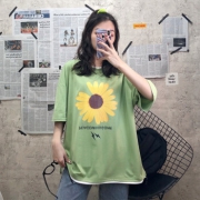 萝兰香 001 女士小雏菊印花短袖