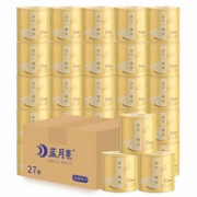 蓝月亮 竹浆本色卷纸 4层 140gx27卷x4件