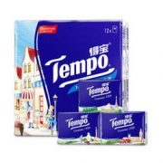 Tempo 得宝 欧式印花无香手帕纸 4层7张12包 *2件