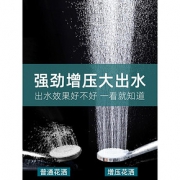 花洒喷头增压淋浴家用洗澡淋雨淋浴大出水加压蓬蓬头通用软管套装