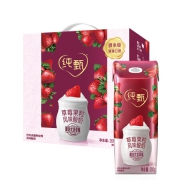 蒙牛 纯甄 常温风味酸牛奶 草莓果粒 200g×10 礼盒装*2件