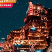 重庆赛亚酒店(解放碑洪崖洞店) 时尚大床房2晚+晚安牛奶+延迟退房