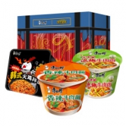 康师傅 方便面X和平精英空投箱香辣牛肉面6桶+韩式火鸡拌面2盒+泡椒牛肉面2桶*3件+凑单品*2件