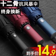TOJRUW/杜约伦 折叠雨伞 9.9元包邮（需用券）