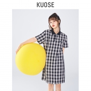28日0点：阔色 KSB1903011 Polo领连衣裙