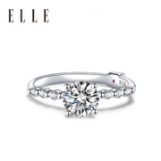 法国 Elle 1克拉莫桑石戒指 比钻石更闪耀
