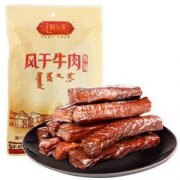 阿尔善牛肉干内蒙古特产休闲零食 风干牛肉干香辣味42g/袋 *3件