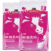 澳洲进口 奥乐齐 WESTACRE 脱脂奶粉 2斤*2袋