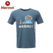Marmot 土拨鼠 H53611 男士速干短袖图案T恤
