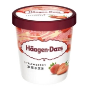 京东PLUS会员：哈根达斯 草莓口味 冰淇淋 473ml *2件 + 100ml