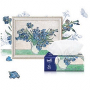 Tempo/得宝软抽纸巾Artist系列4层90抽*15包箱装纸品-星空版抽纸 *3件