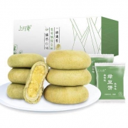 上行斋 雪媚娘绿豆饼 1000g整箱
