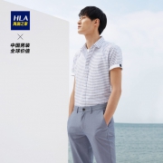HLA海澜之家 HNECJ2E027A 男士宽条纹休闲衬衫