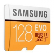 SAMSUNG 三星 存储卡 EVO黄色升级版 高速TF卡（Micro SD卡）128GB
