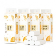 京东PLUS会员： 清风 马蹄莲系列 卷纸 3层100g*40卷 *4件