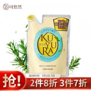 KUYURA 可悠然 美肌沐浴露 恬静清香 替换装 400ml *3件