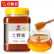 百蜂百 土蜂蜜 百花蜂蜜 1000g 单瓶装
