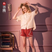 芬腾睡衣女夏家居服套装