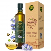 龙尊王 纯天然亚麻籽油500ml 19.9元包邮