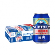 PLUS会员：三得利啤酒 清爽10度 330ml*24听/罐*7