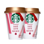 星巴克 星怡杯 咖啡拿铁 250ml*2*10件