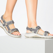 3倍差价 US8-8.5码，ECCO 爱步 X-Trinsic全速系列 女士织物凉鞋