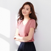 lativ 诚衣 46307 女士V领短袖 25元