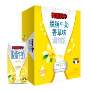 荷兰乳牛 脱脂牛奶 香草味 200ml*12瓶*2件
