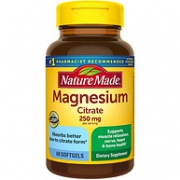 预防肾结石，250mgx60粒 Nature Made天维美 柠檬酸镁胶囊